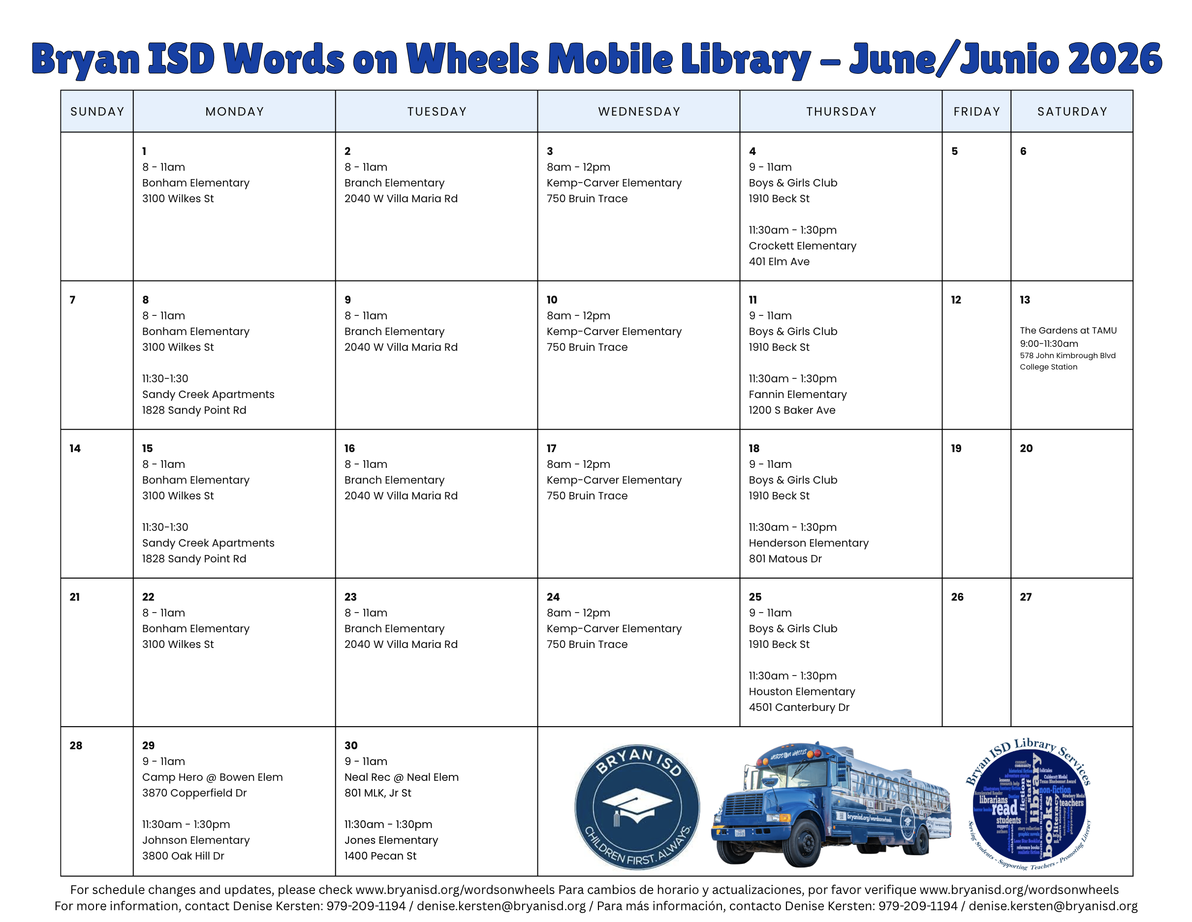 June 2026 Sched