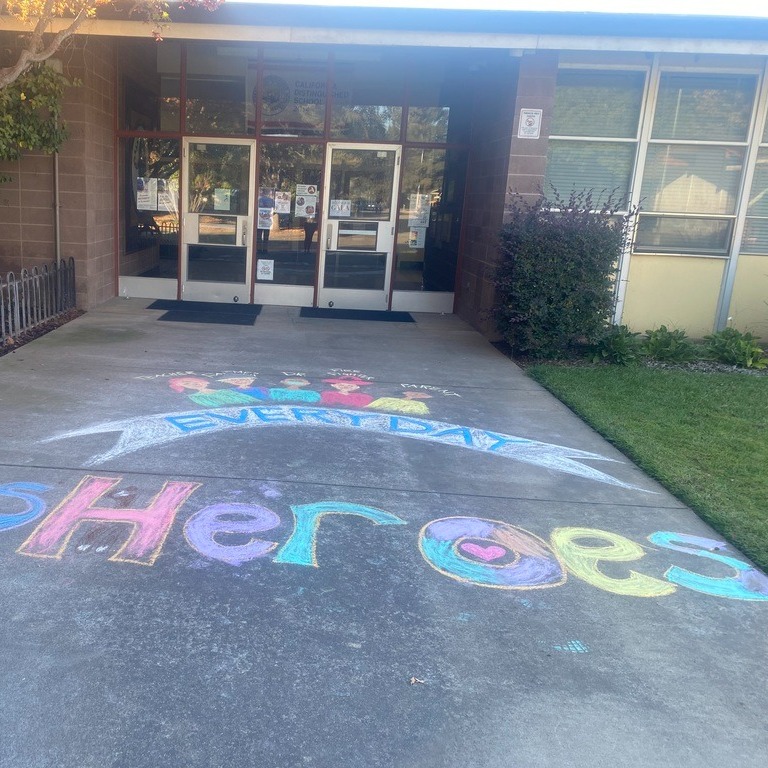 chalk art reading everyday heroes