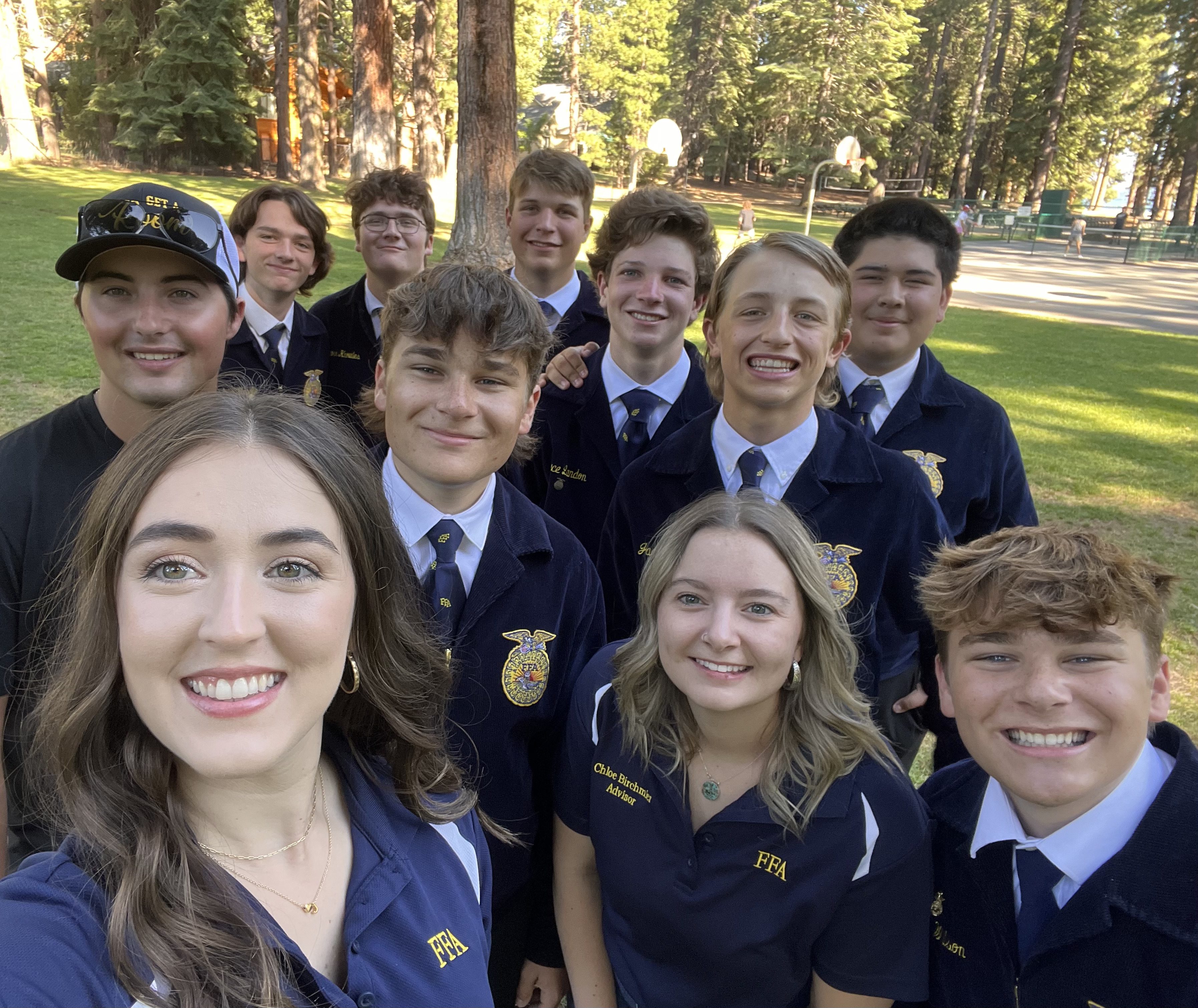 Group picture of DHS FFA students and Mrs. Luce & Ms. Bristow