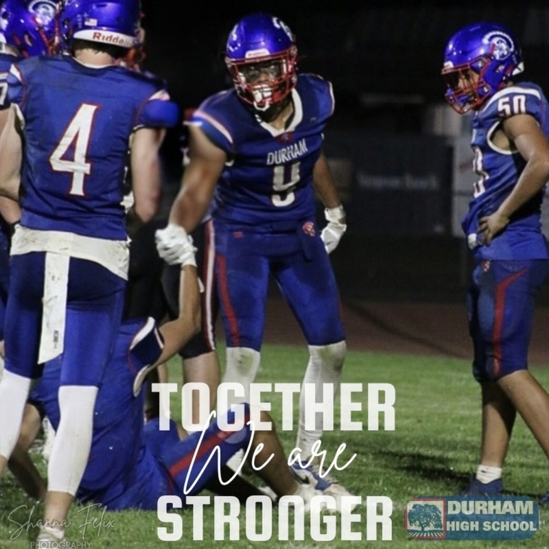 football players with text together we are stronger