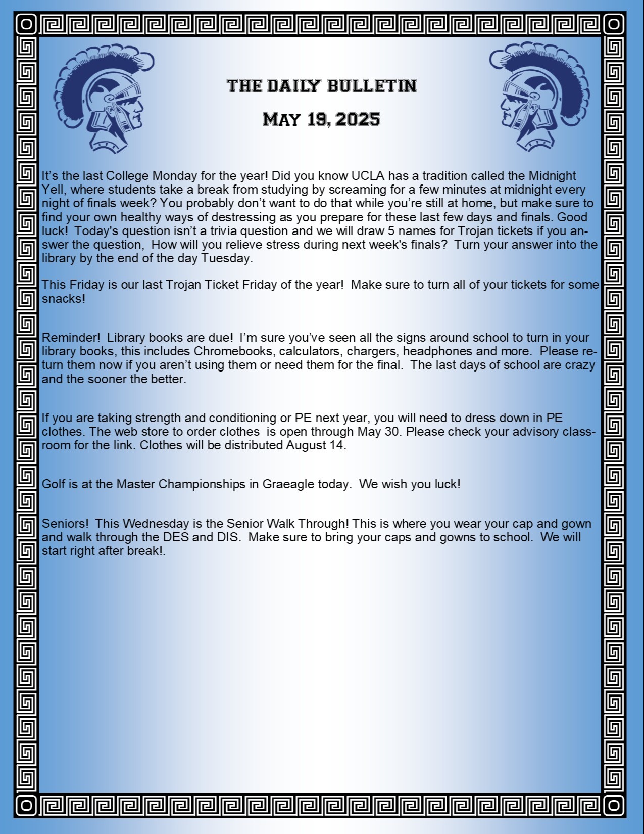 Picture of the Daily Bulletin