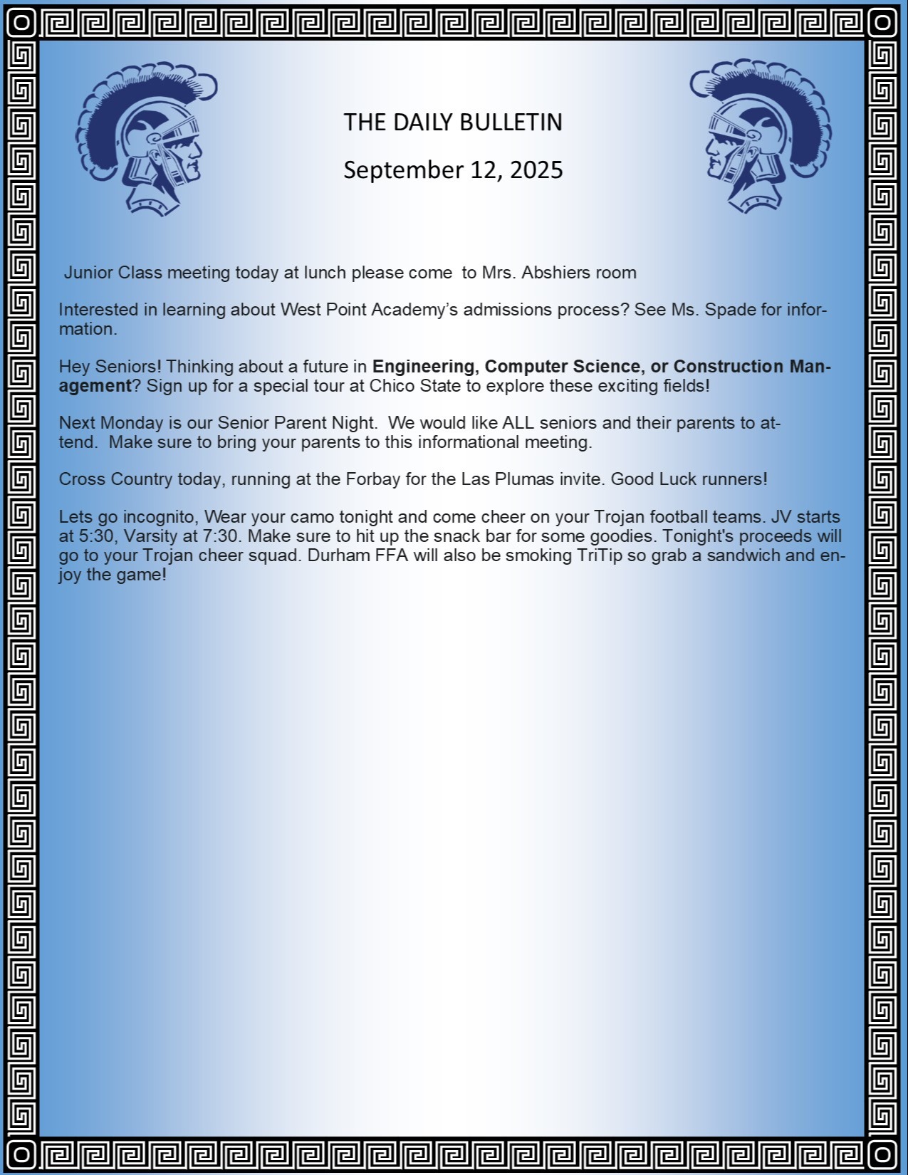 Picture of the Daily Bulletin
