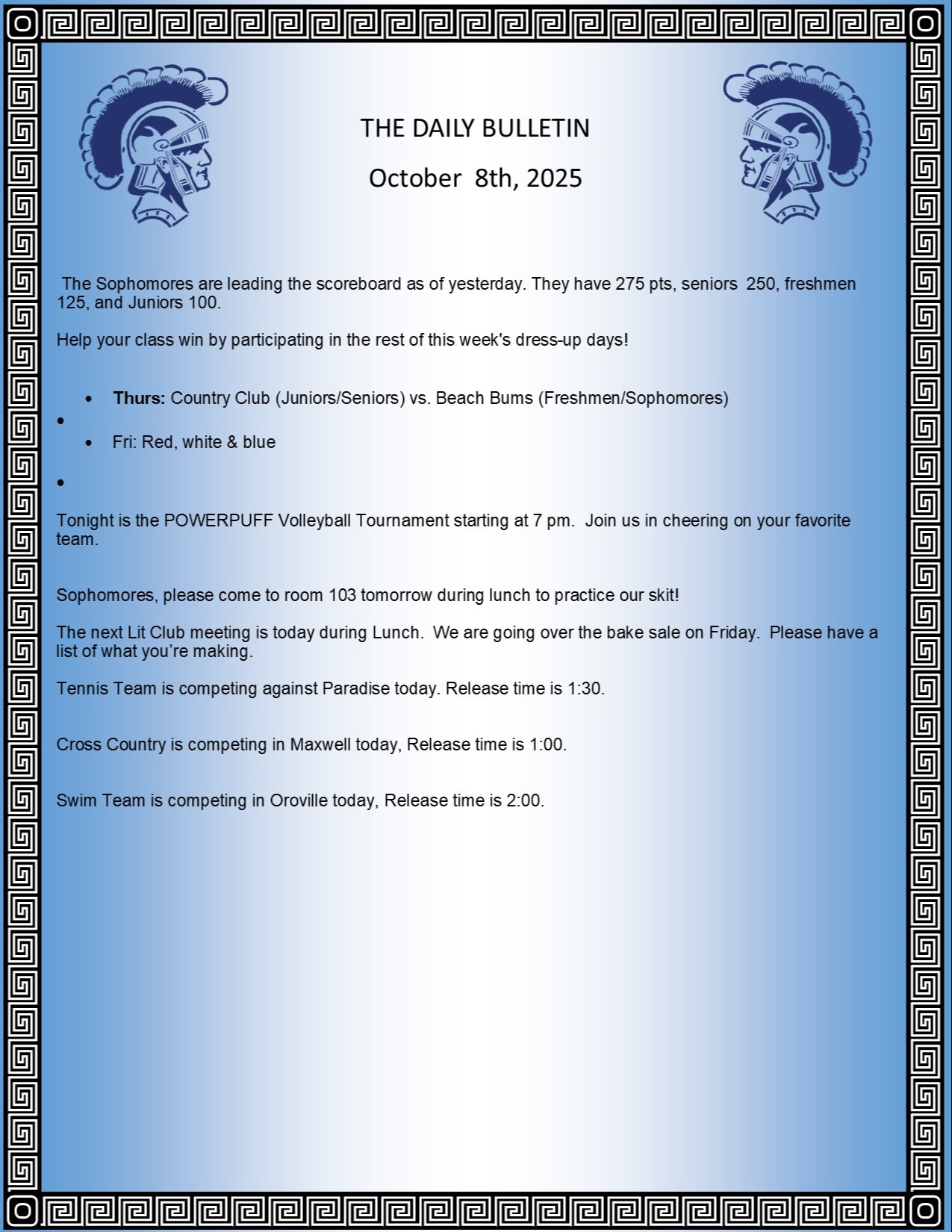 Picture of the Daily Bulletin