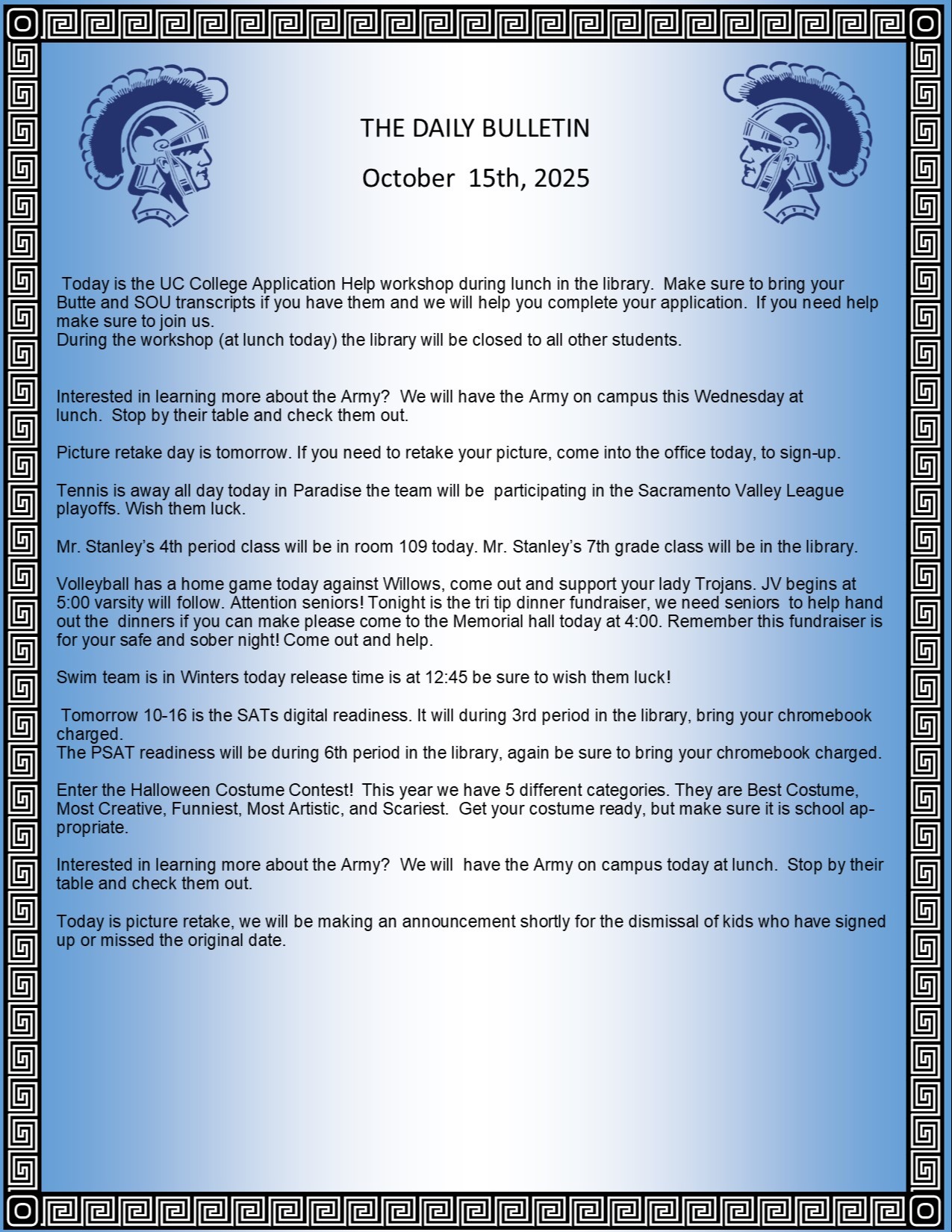 Picture of the Daily Bulletin