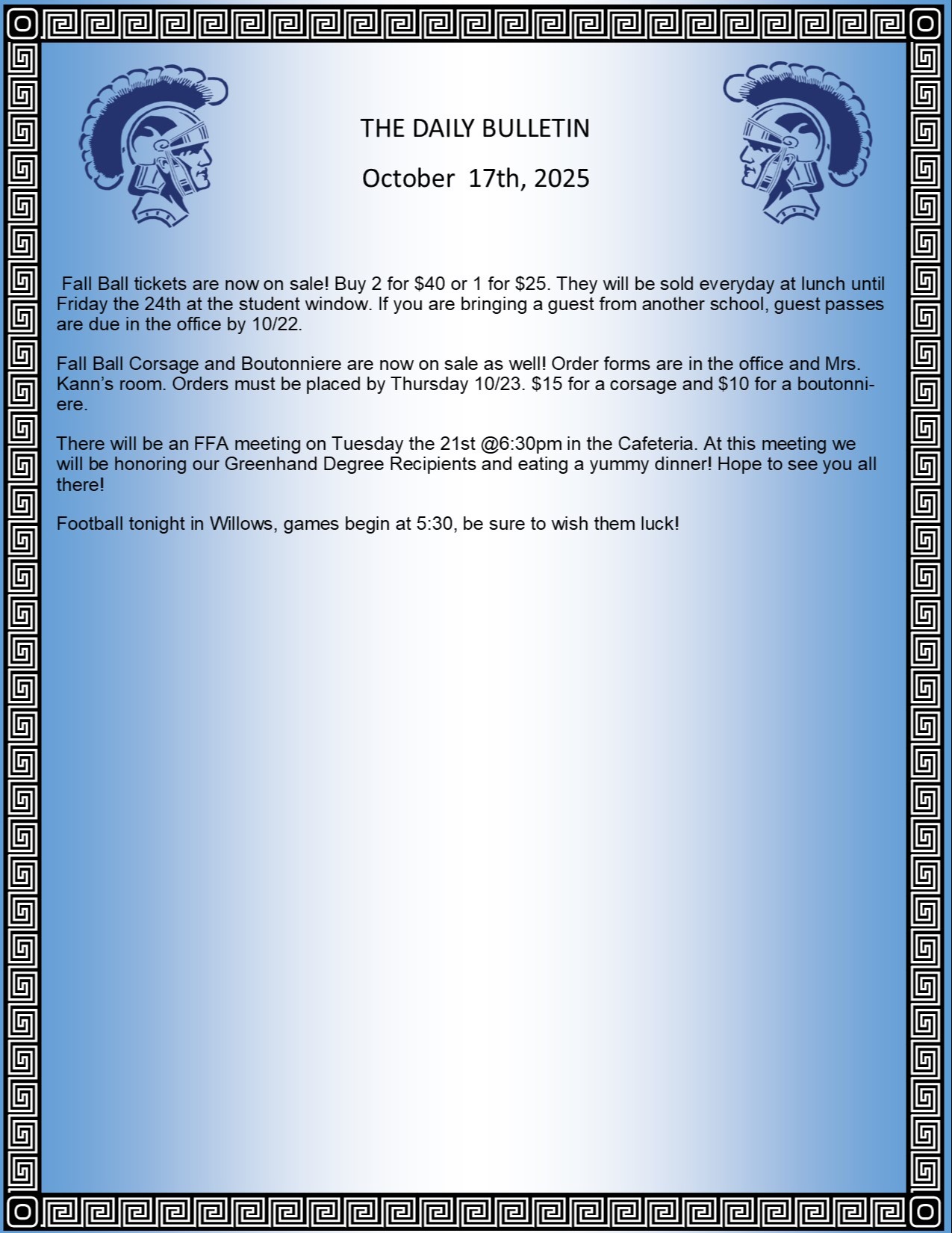 Picture of the Daily Bulletin