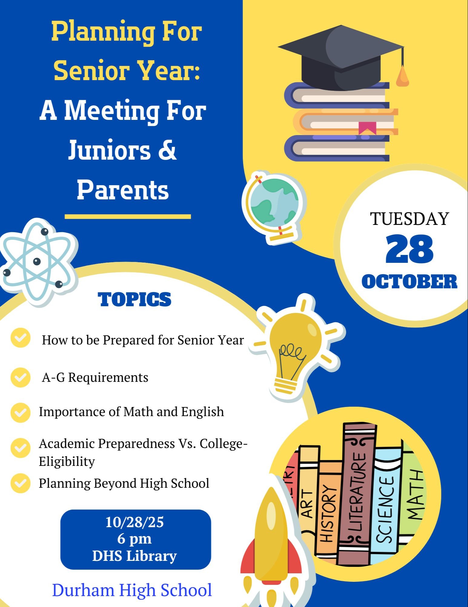 Senior Parent Night Flyer