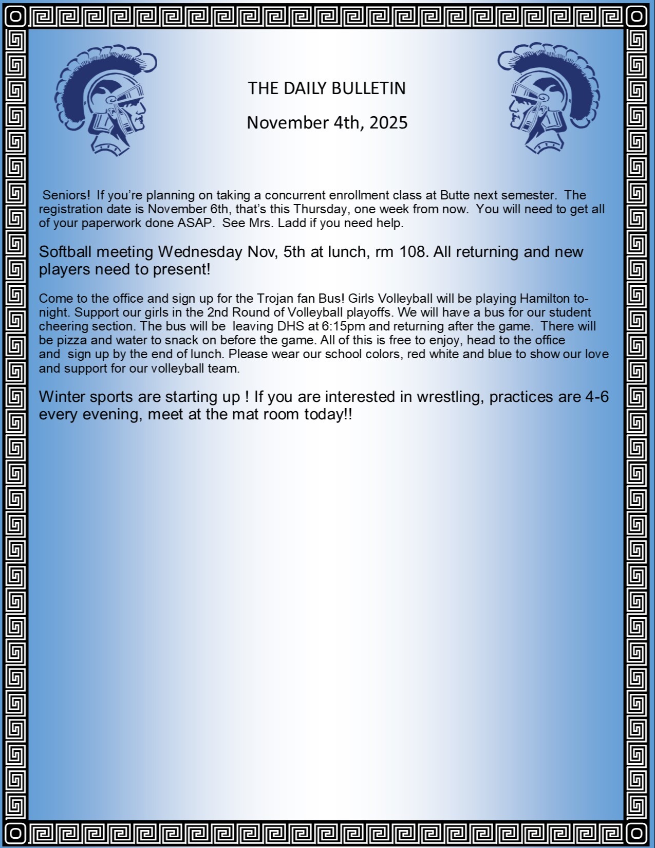 Picture of the Daily Bulletin