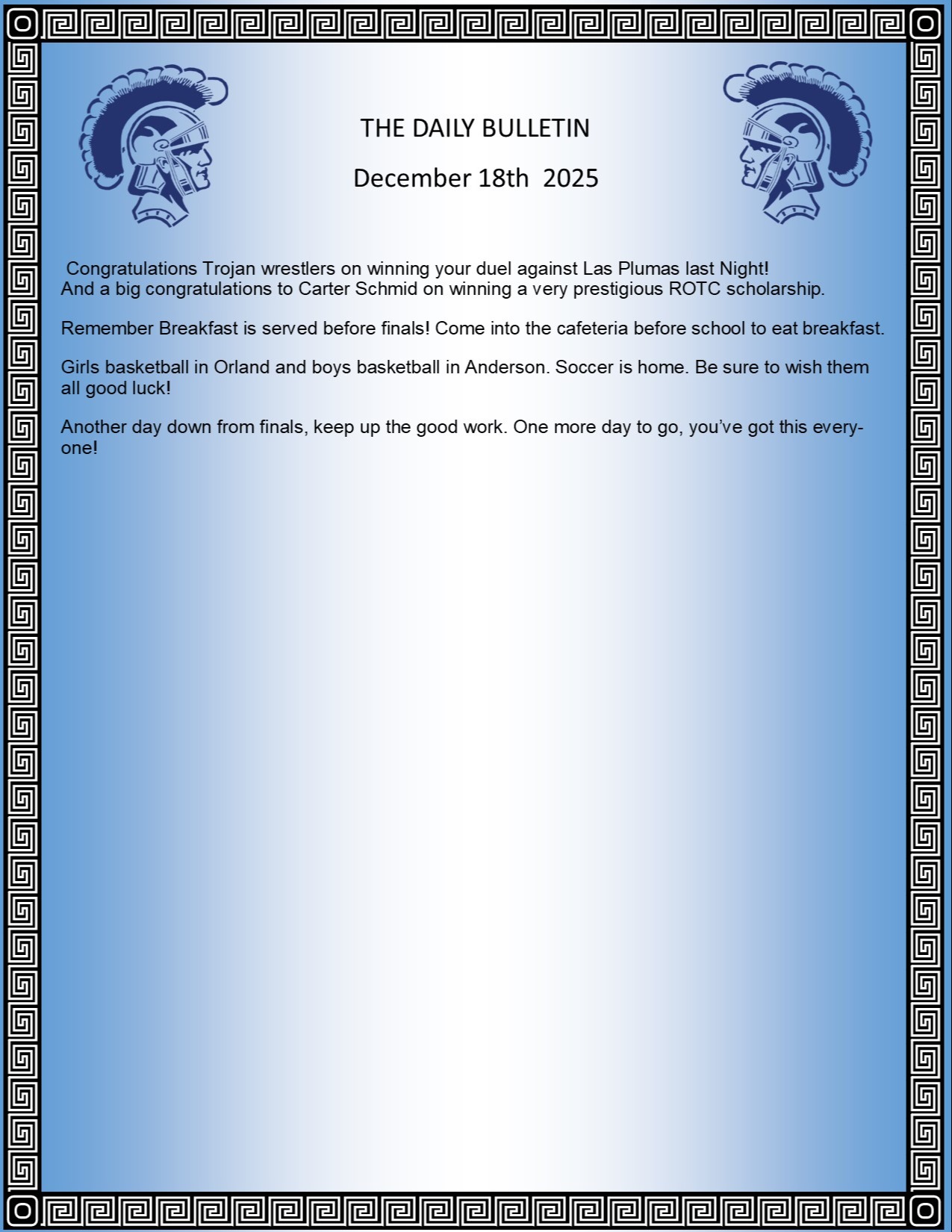 Picture of the Daily Bulletin