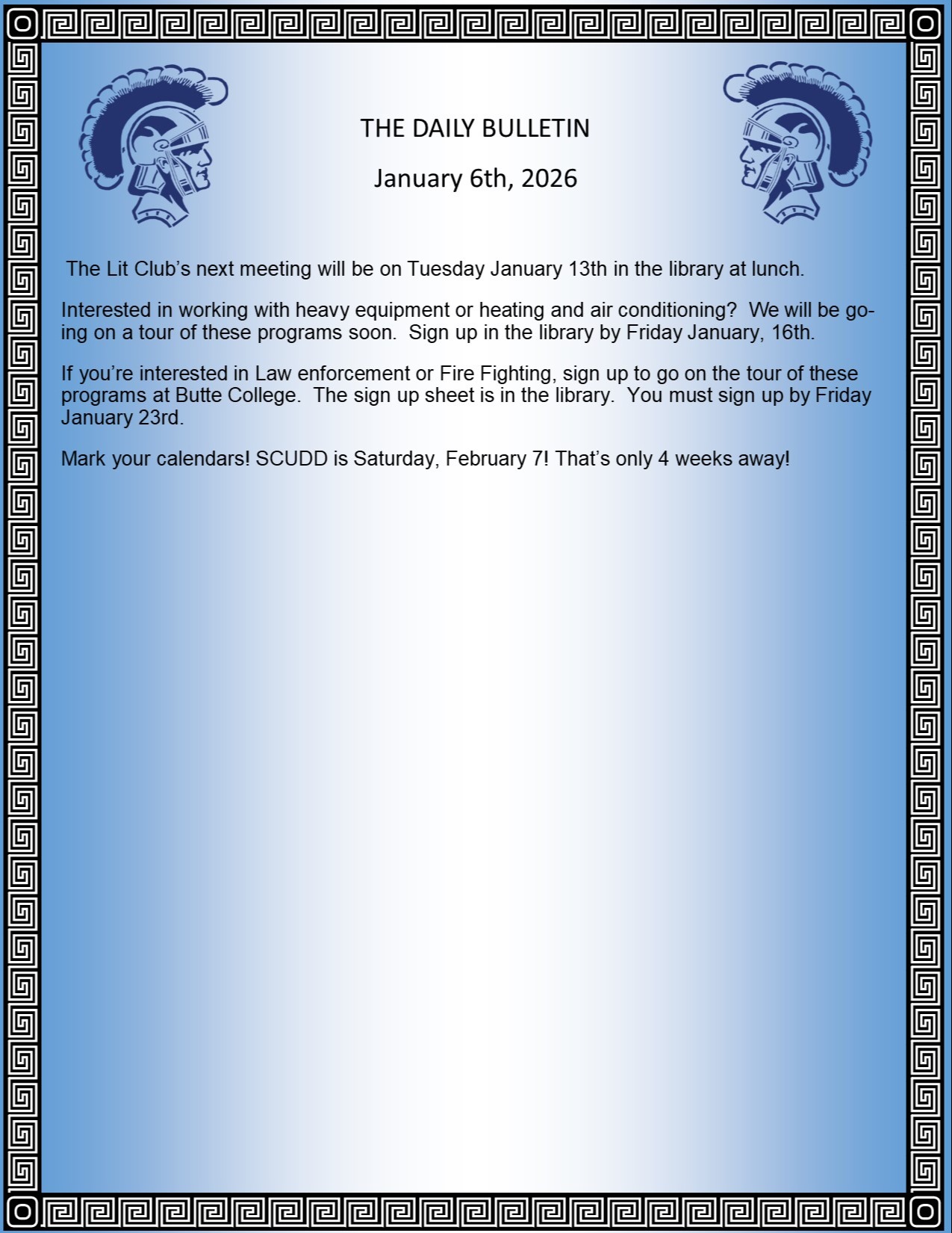 Picture of the Daily Bulletin