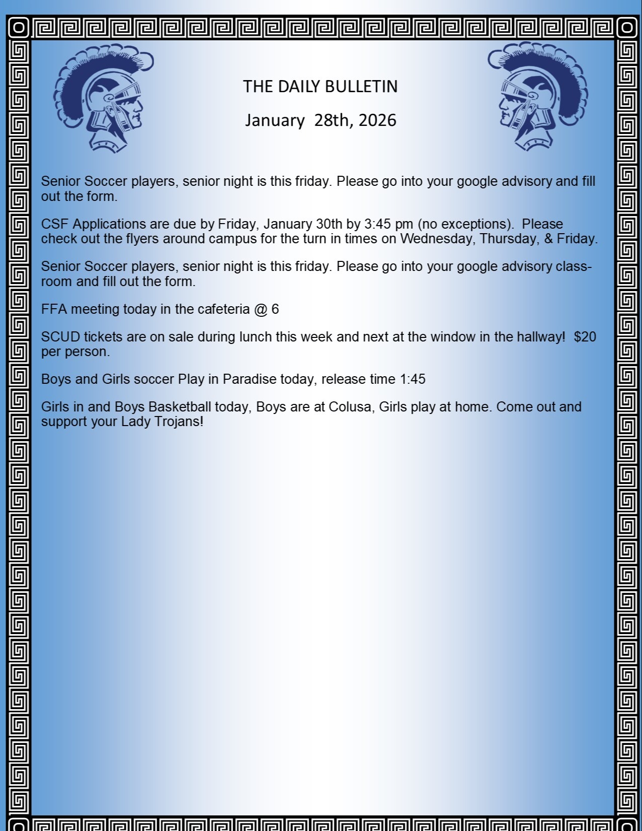 Picture of the Daily Bulletin