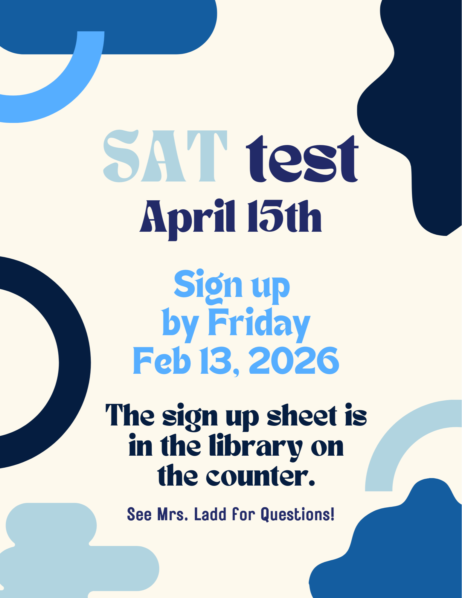 Spring SAT Flyer