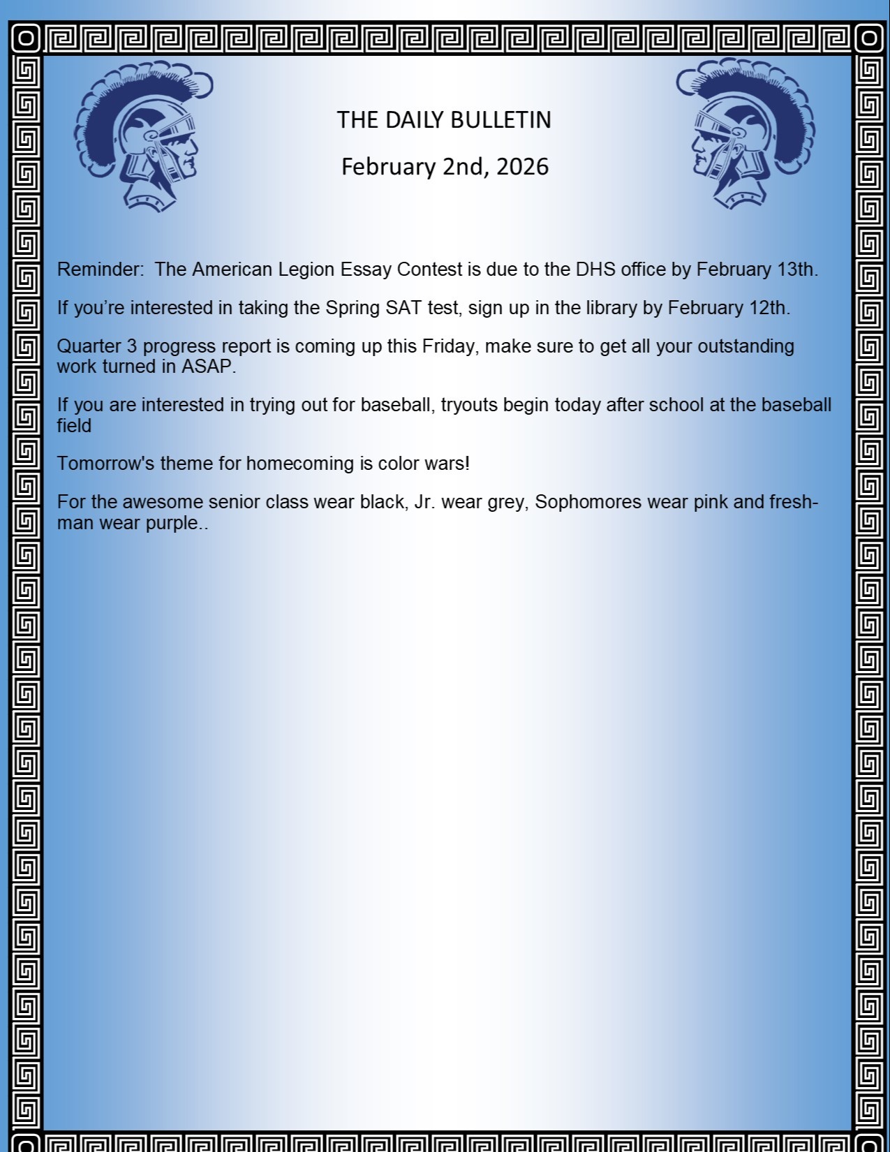 Picture of the Daily Bulletin