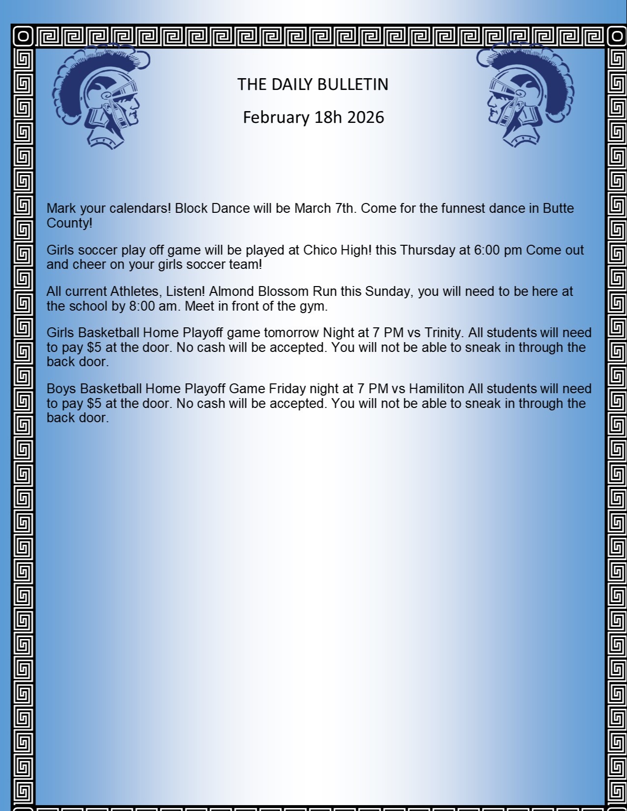 Picture of the Daily Bulletin