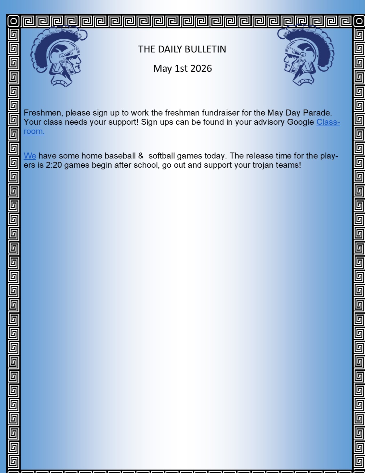 Picture of the Daily Bulletin