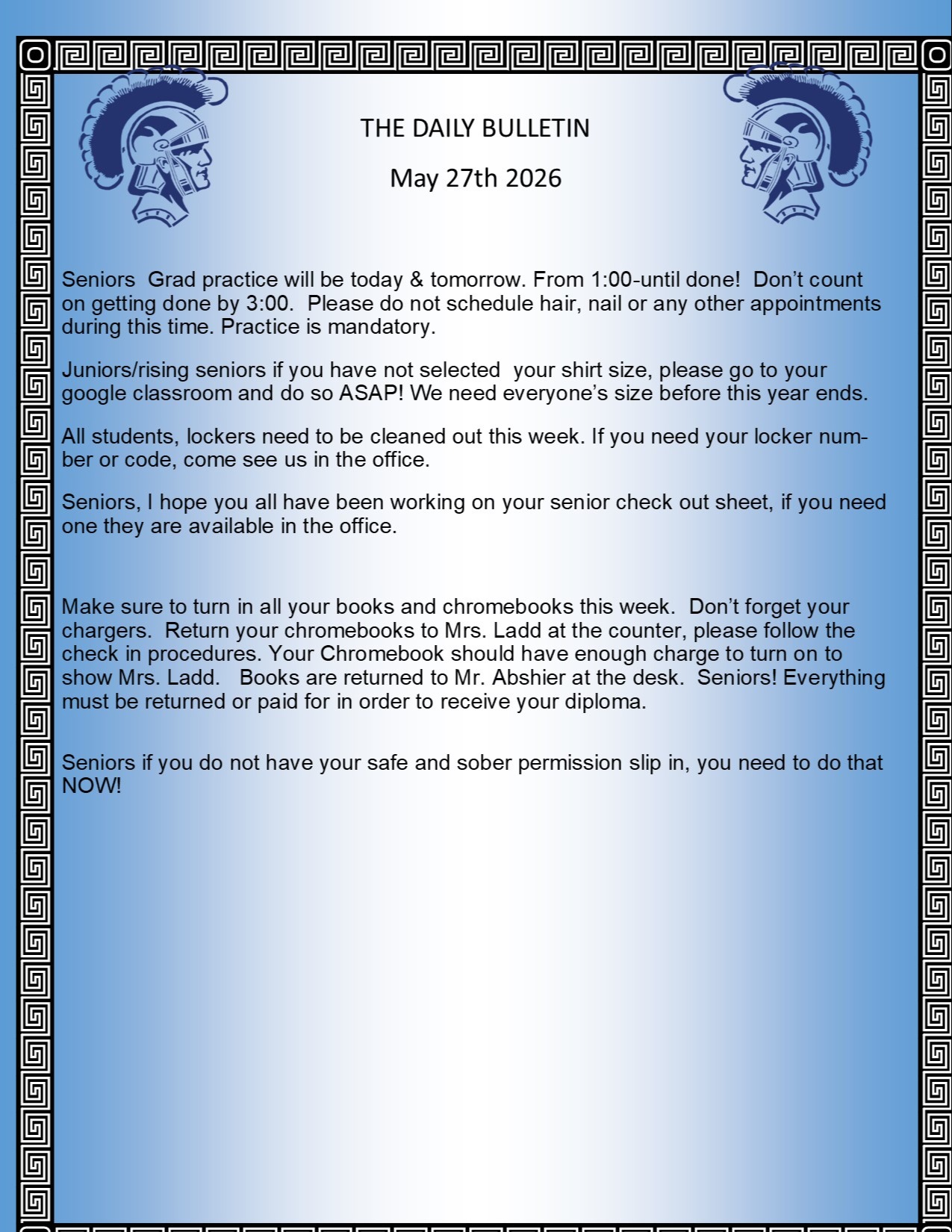 Picture of the Daily Bulletin