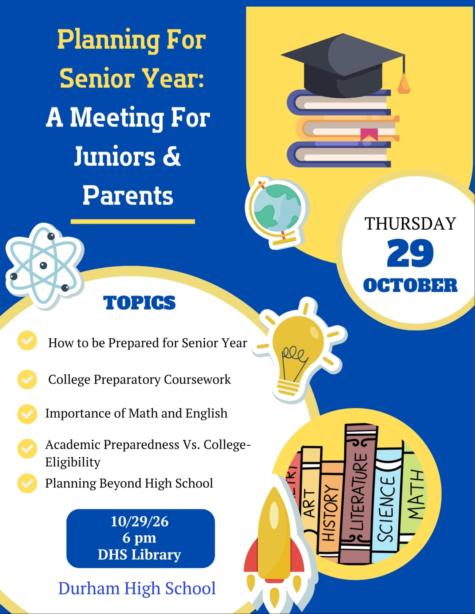 Junior Parent Meeting Flyer