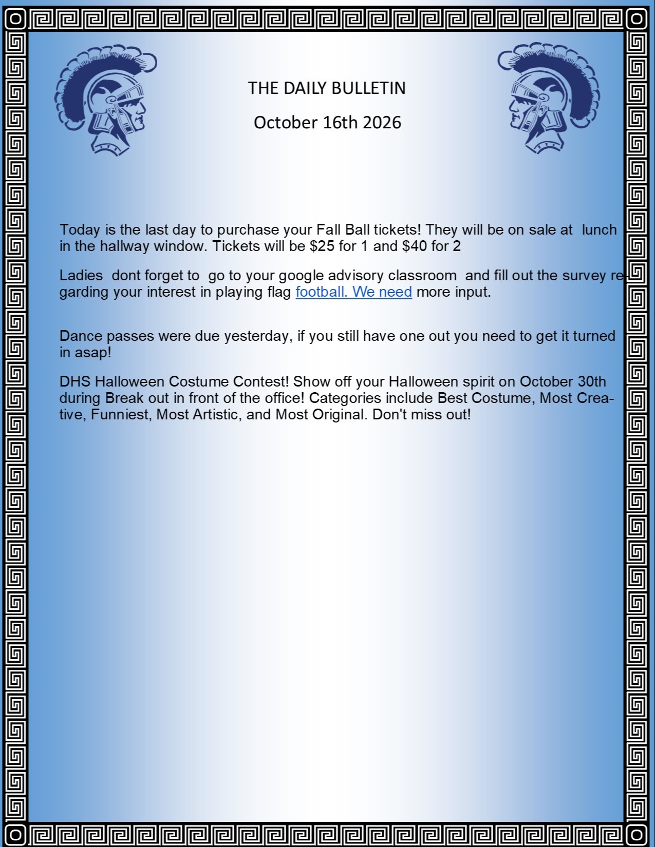 Picture of the Daily Bulletin