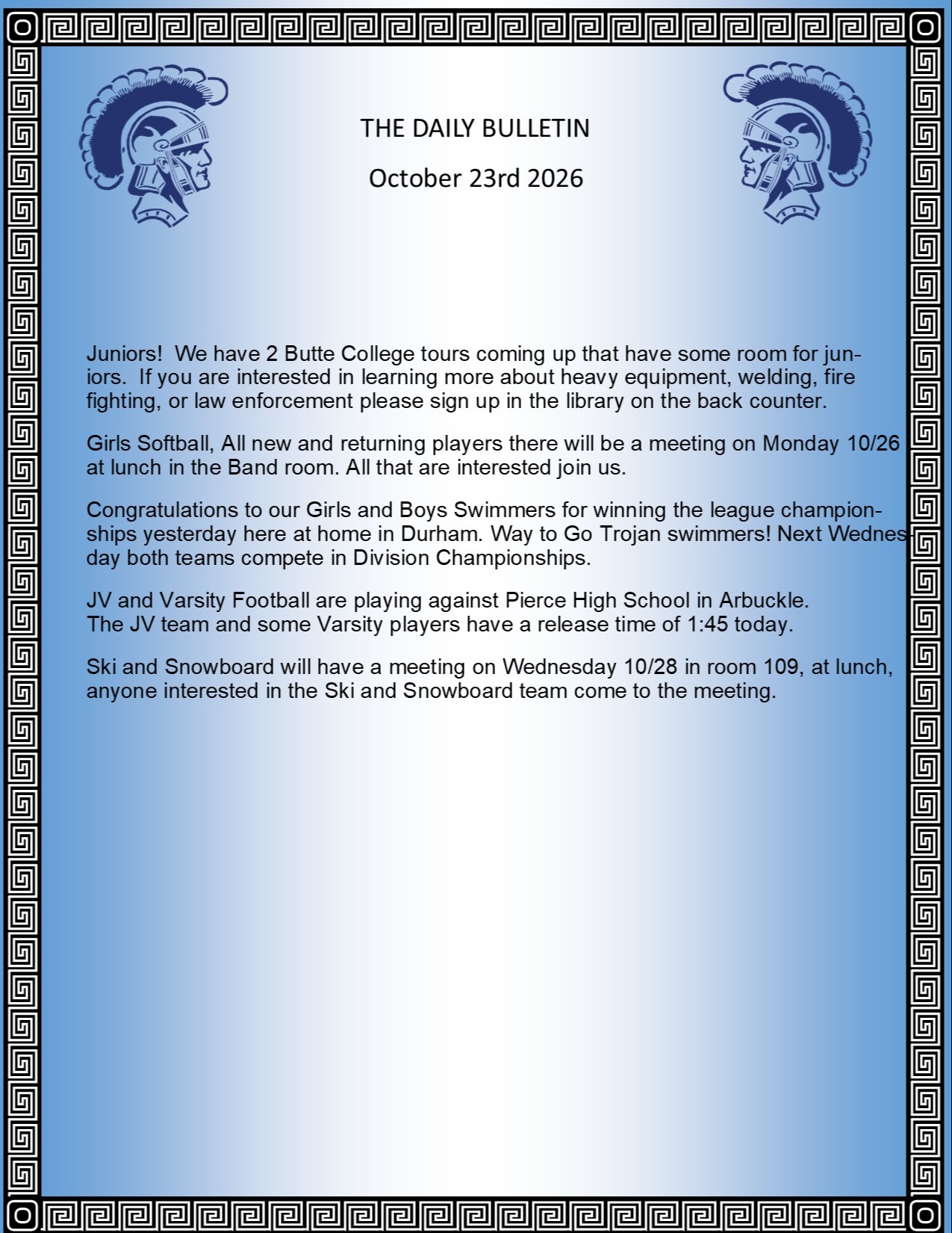 Picture of the Daily Bulletin