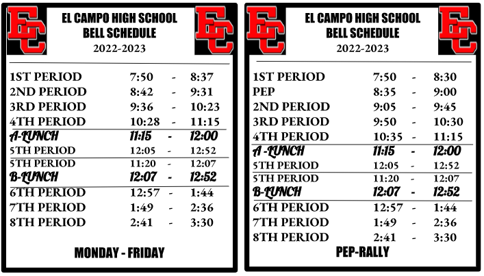 Bell Schedule El Campo ISD bell-schedule-el-campo-isd