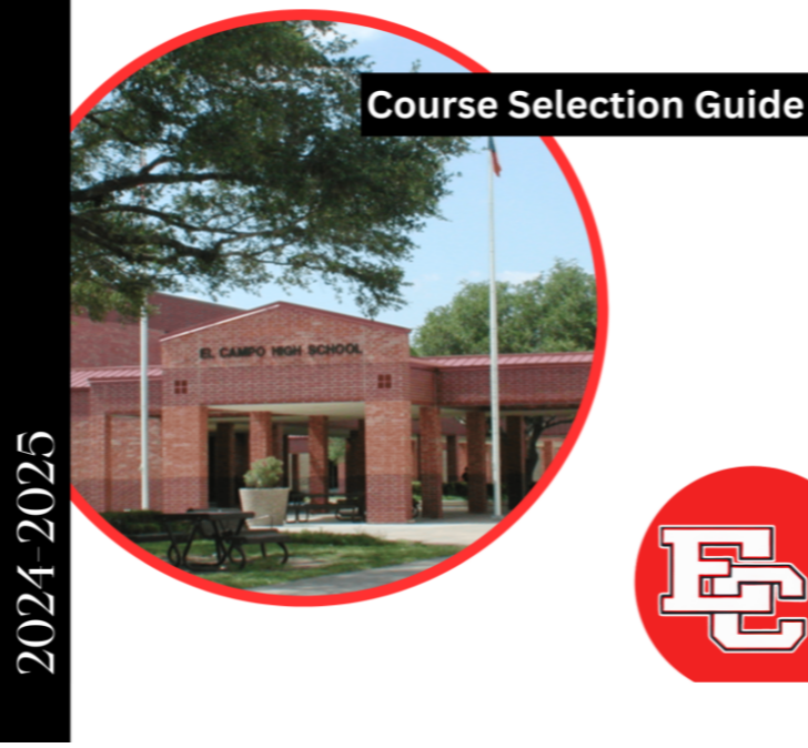 campus image with the block EC and 2024-2025 course selection guide