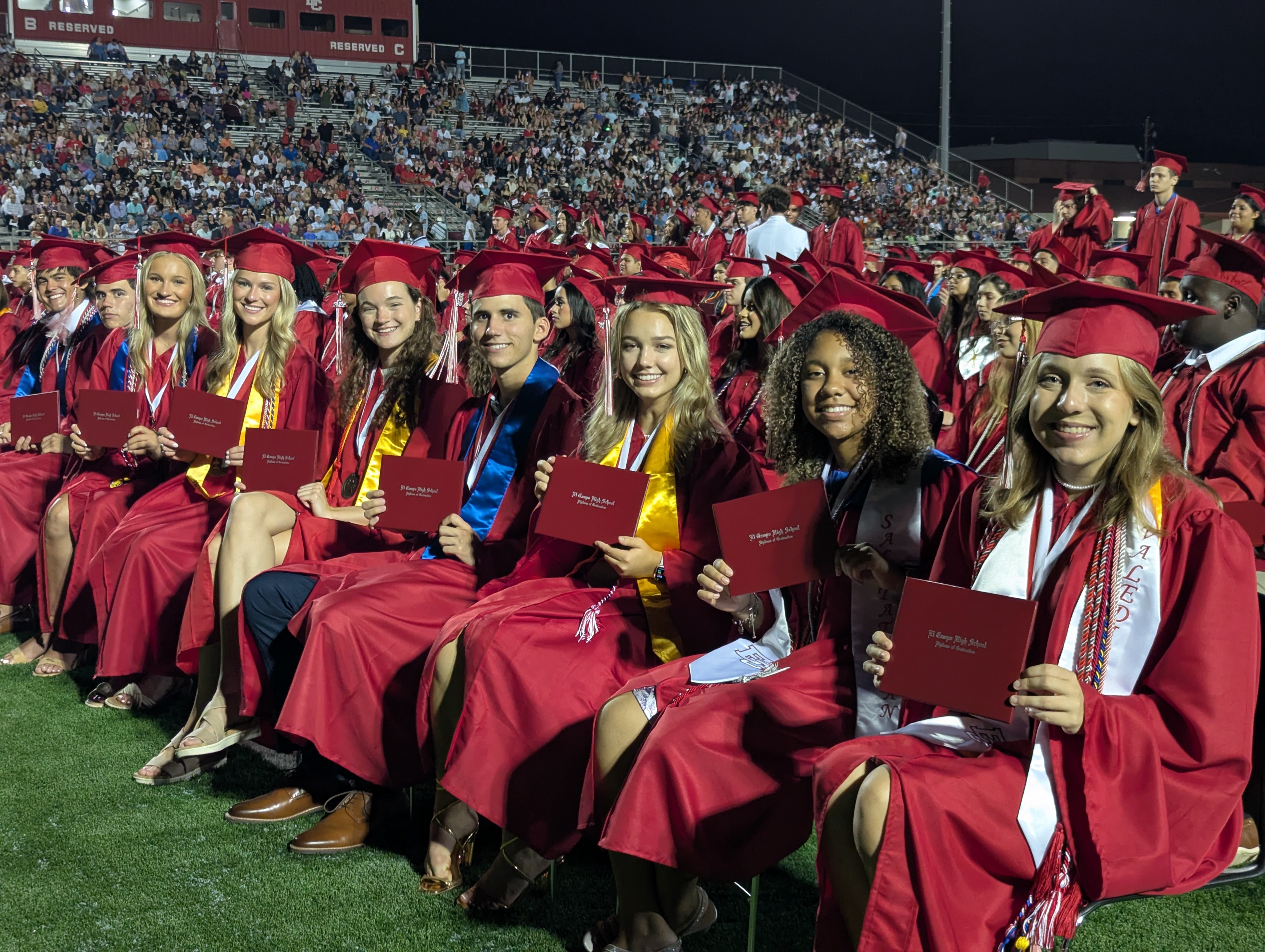 seniors at graduation