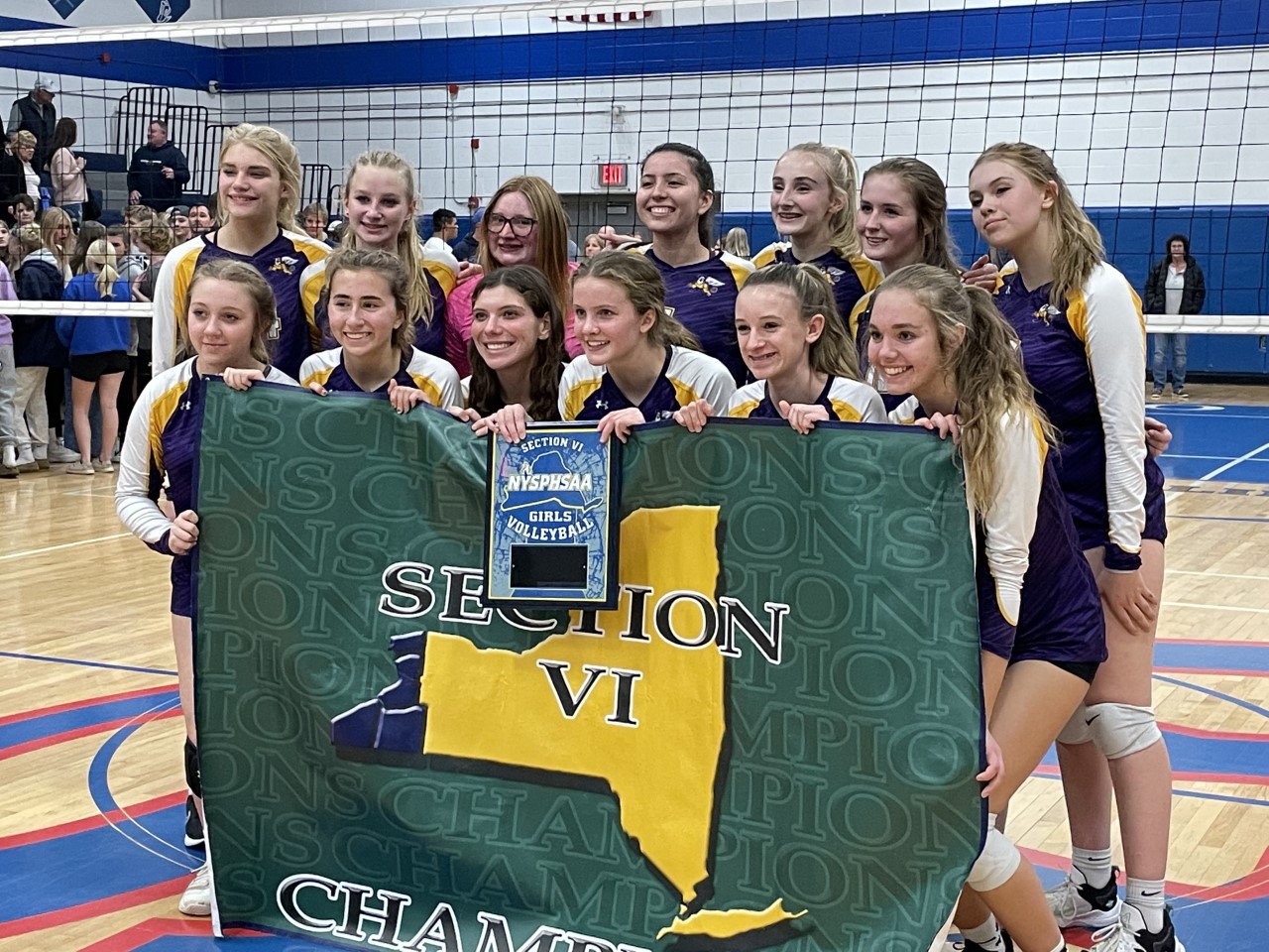 Volleyball won their Section VI Division.