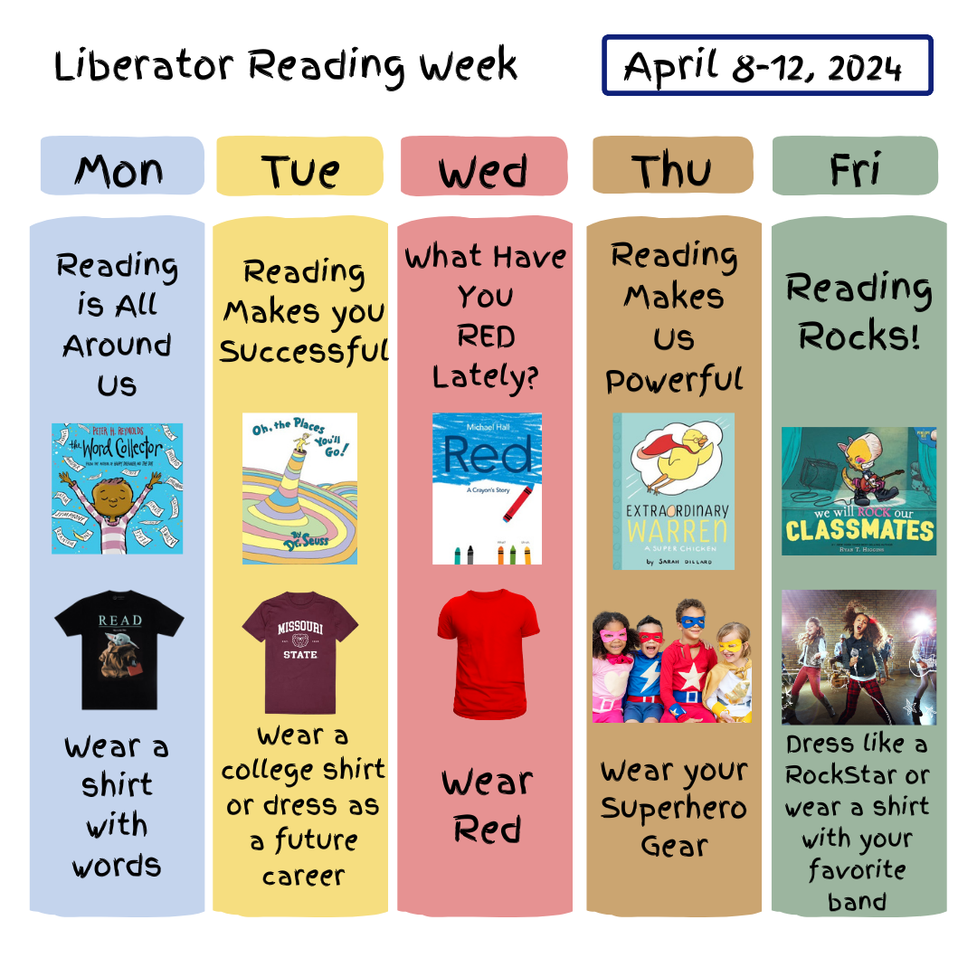 BPS & BIS are joining to celebrate Reading Week April 8-12