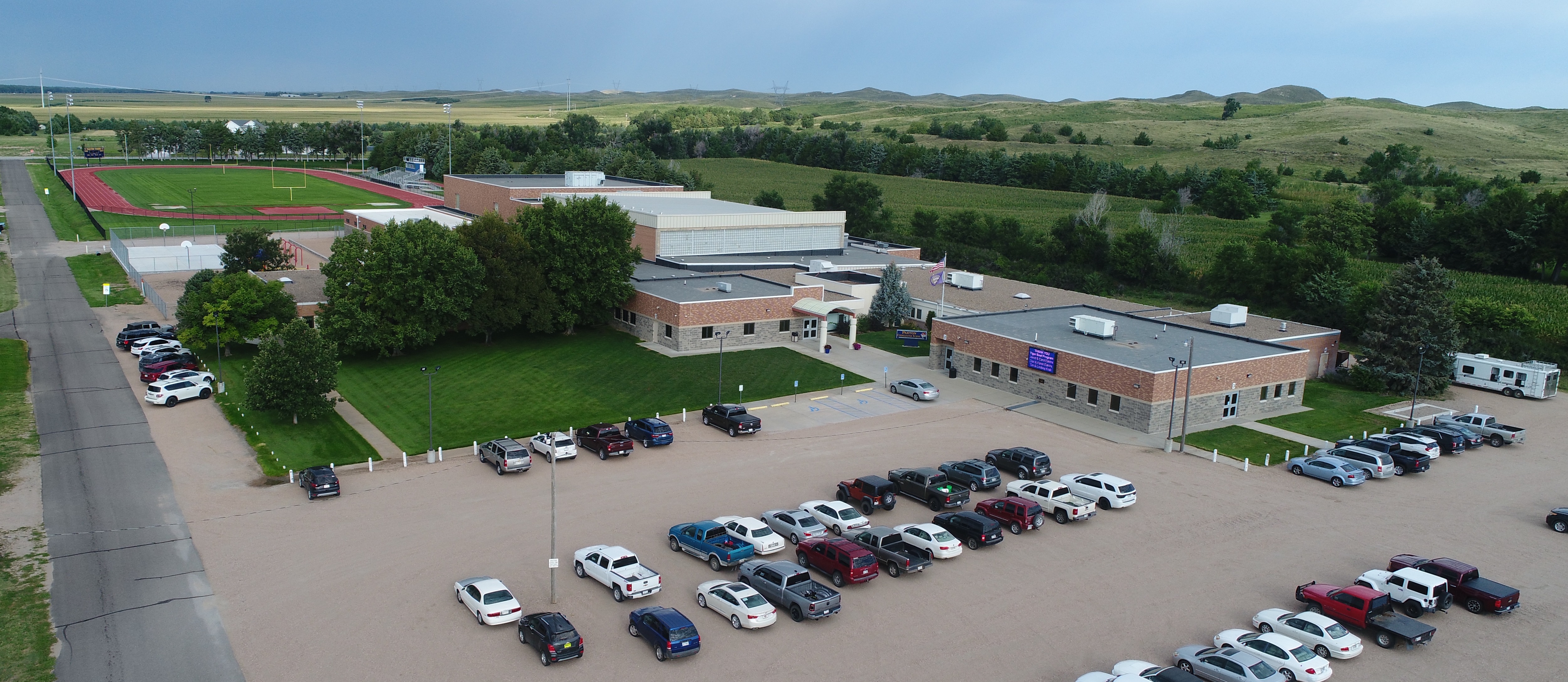 AERIAL view of Paxton school's campus 2025