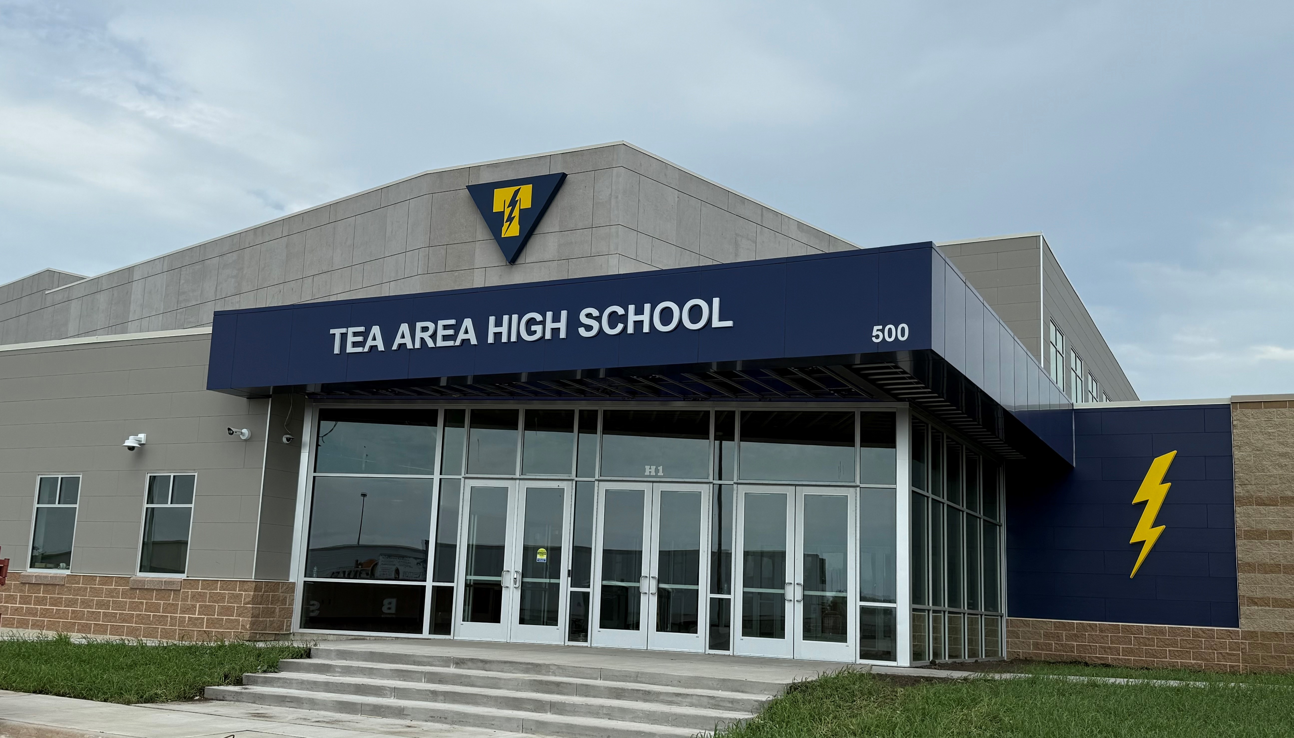 New HS Front Entrance