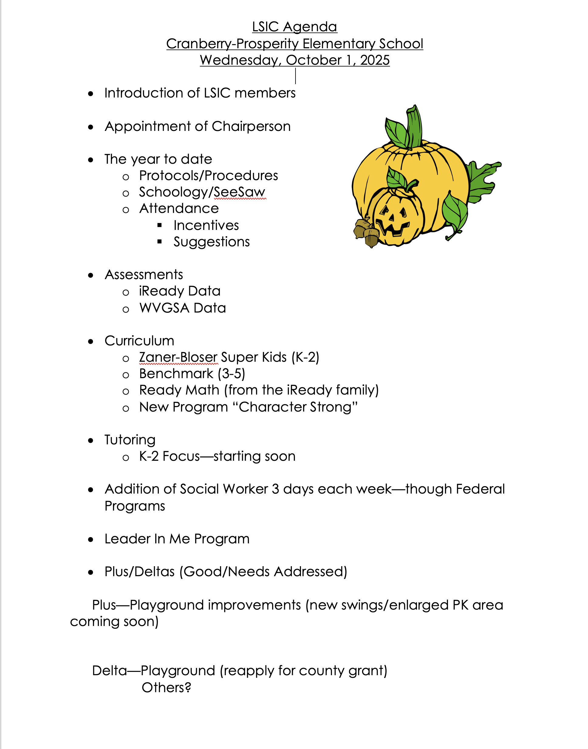 LSIC AGENDA 2025