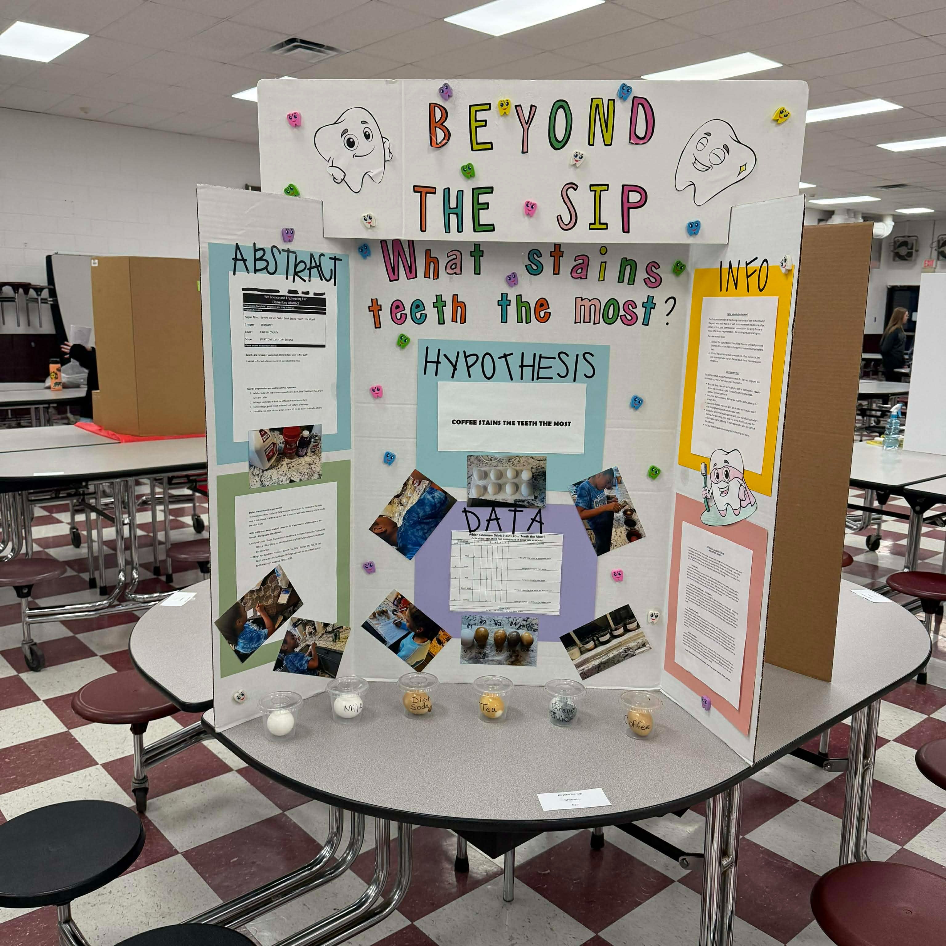 Science Fair Project - What stains teeth the most?