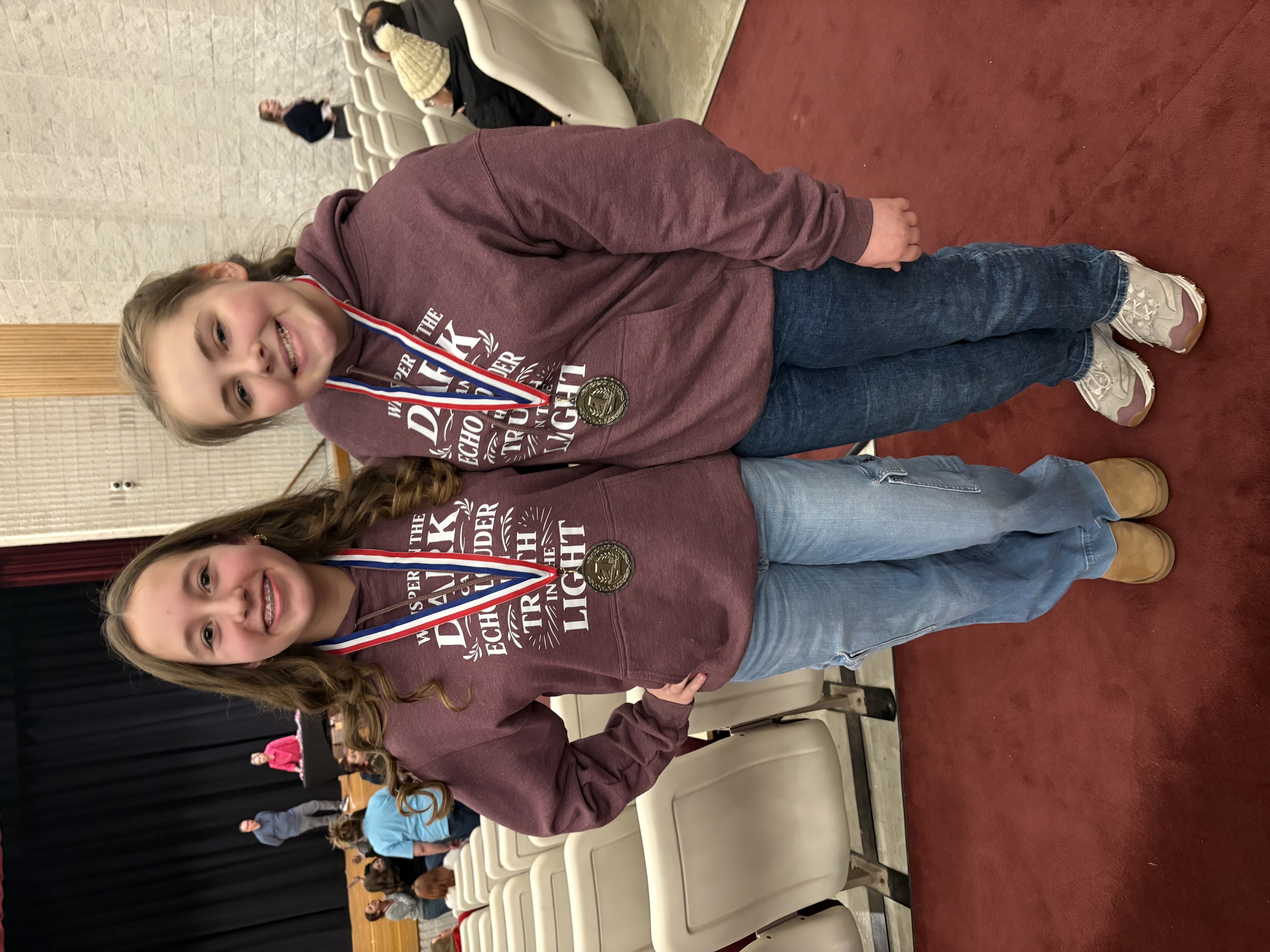 Brenna Stump and Trinity Clay Social Studies Fair Winners