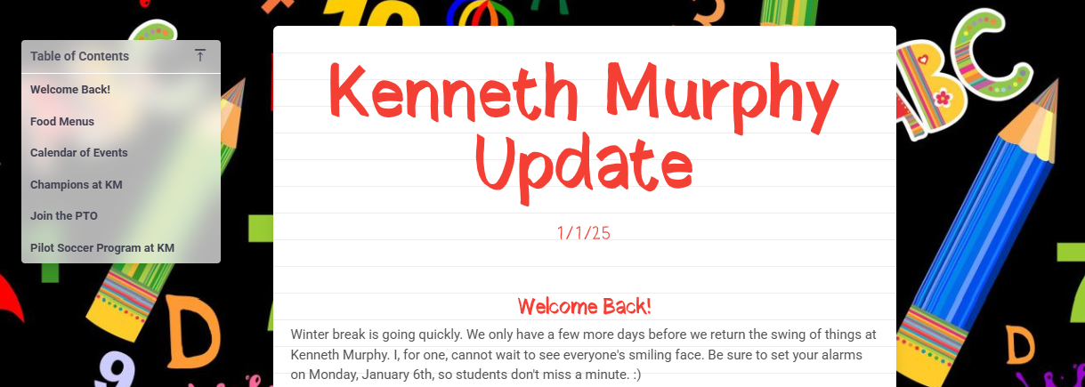 January Newsletter