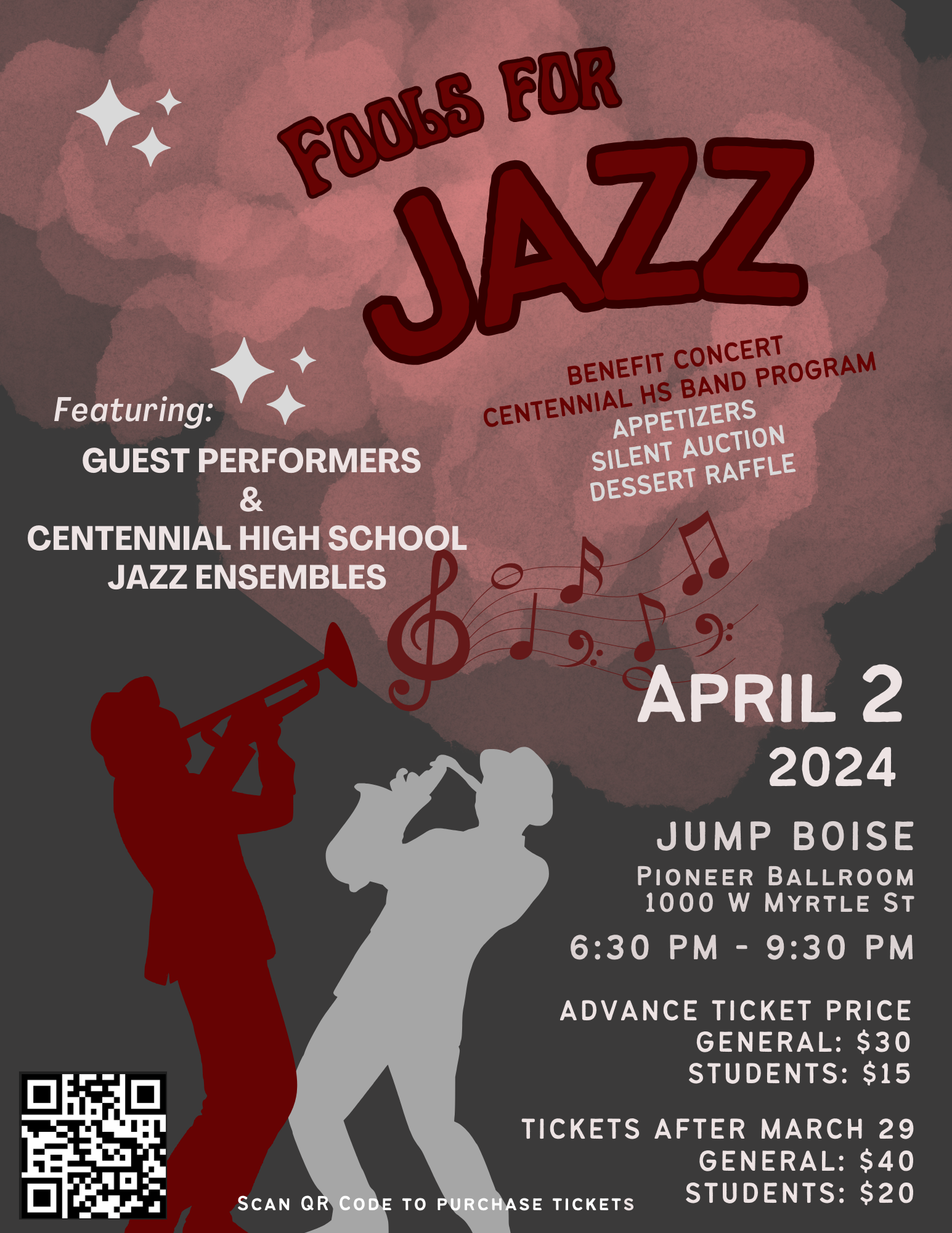 Fools for Jazz  Benefit Concert April 2, 2024